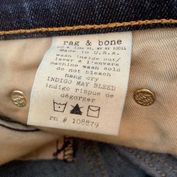 Rag & Bone Skinny Jeans in Hampstead with Holes - Picture 8 of 10